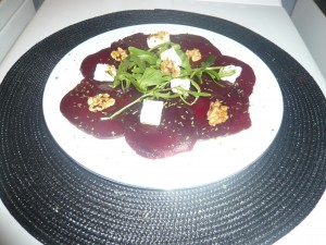 Carpaccio de betteraves