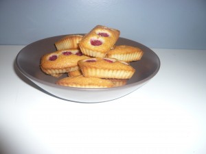 Financiers aux framboises