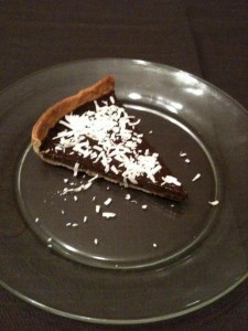 Tarte fondante au chocolat