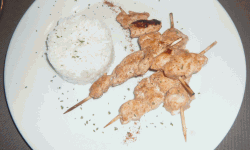 Brochettes de poulet Tandoori