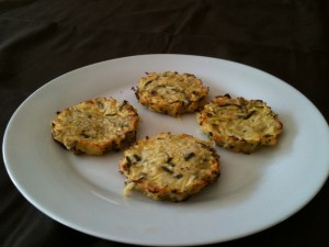 Galettes aux courgettes et au cumin