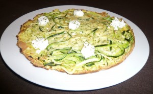 Omelette aux courgettes