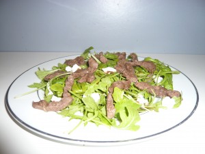 Salade de bœuf et roquette