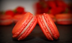 Macarons à la soupe de fraise Andros